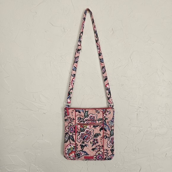 Vera Bradley Pink Paisley Floral Hipster Bag - Picture 2 of 9